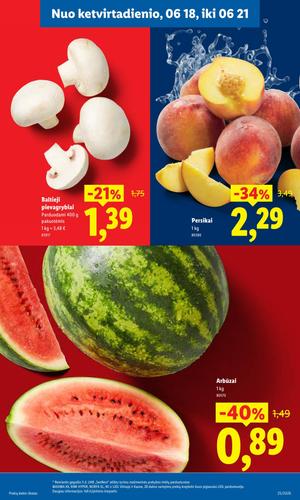 LIDL maisto akcijų leidinys nuo birželio 15 d.