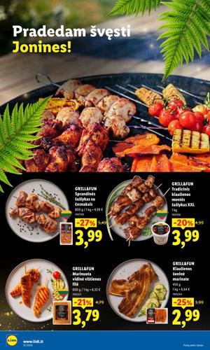 LIDL maisto akcijų leidinys nuo birželio 15 d.