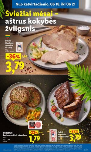 LIDL maisto akcijų leidinys nuo birželio 15 d.