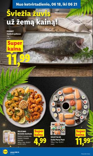 LIDL maisto akcijų leidinys nuo birželio 15 d.