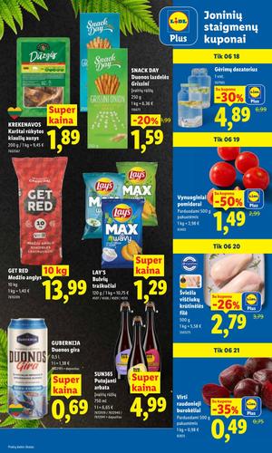 LIDL maisto akcijų leidinys nuo birželio 15 d.