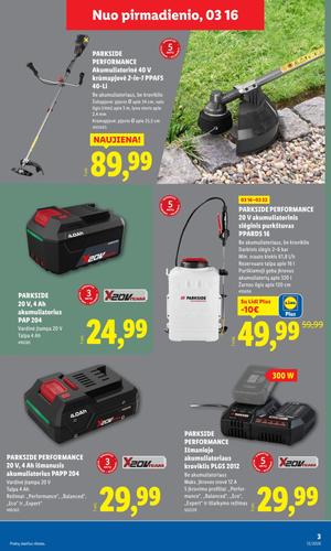 LIDL ne maisto prekių leidinys nuo kovo 16 d.