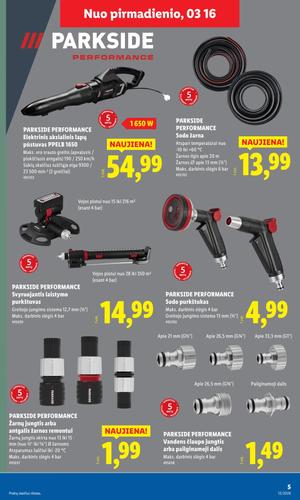 LIDL ne maisto prekių leidinys nuo kovo 16 d.