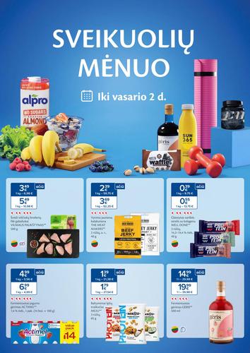 MAXIMA akcijų leidinys "SVEIKUOLIŲ MĖNUO" nuo sausio 6 d.