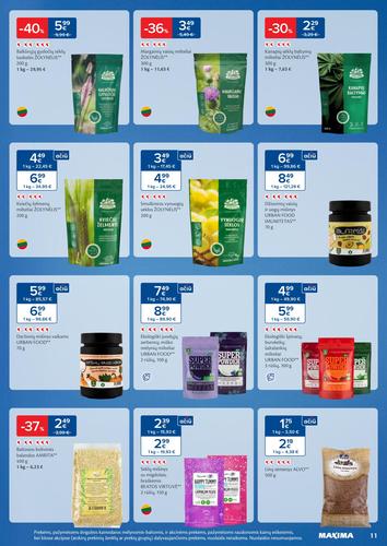 MAXIMA akcijų leidinys "SVEIKUOLIŲ MĖNUO" nuo sausio 6 d.