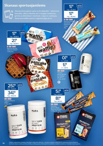 MAXIMA akcijų leidinys "SVEIKUOLIŲ MĖNUO" nuo sausio 6 d.