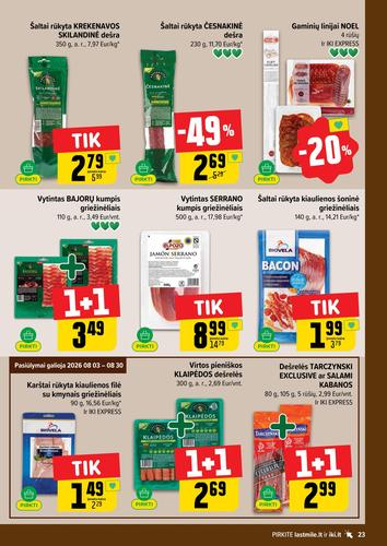 IKI akcijų leidinys Nr. 34 nuo rugpjūčio 17 d.