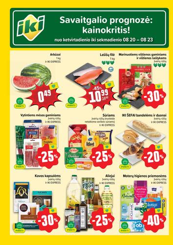IKI akcijų leidinys Nr. 34 nuo rugpjūčio 17 d.