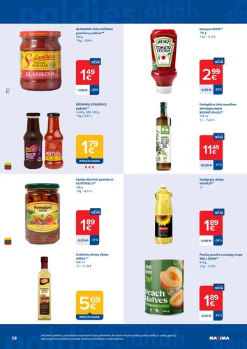 MAXIMA akcijų leidinys Nr. 18 nuo balandžio 28 d.