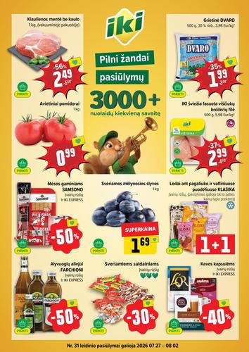 IKI akcijų leidinys Nr. 31 nuo liepos 27 d.