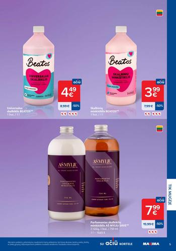 MAXIMA akcijų leidinys "Švaros mugė" nuo kovo 5 d.