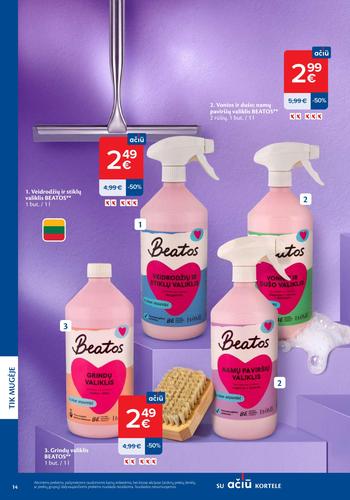 MAXIMA akcijų leidinys "Švaros mugė" nuo kovo 5 d.