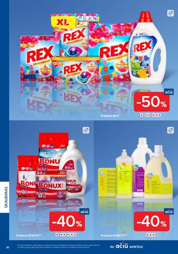 MAXIMA akcijų leidinys "Švaros mugė" nuo kovo 5 d.