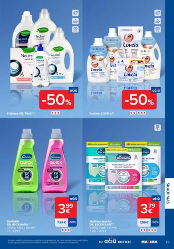 MAXIMA akcijų leidinys "Švaros mugė" nuo kovo 5 d.