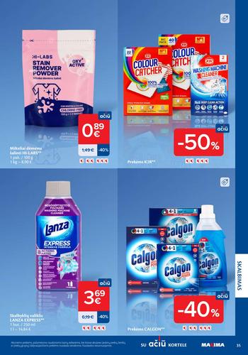 MAXIMA akcijų leidinys "Švaros mugė" nuo kovo 5 d.