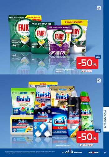 MAXIMA akcijų leidinys "Švaros mugė" nuo kovo 5 d.