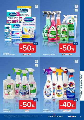 MAXIMA akcijų leidinys "Švaros mugė" nuo kovo 5 d.