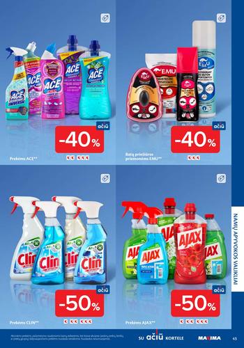 MAXIMA akcijų leidinys "Švaros mugė" nuo kovo 5 d.