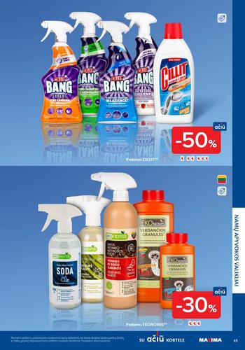 MAXIMA akcijų leidinys "Švaros mugė" nuo kovo 5 d.