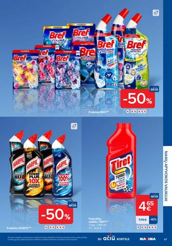 MAXIMA akcijų leidinys "Švaros mugė" nuo kovo 5 d.