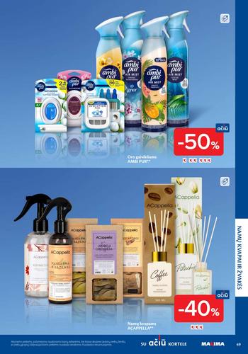 MAXIMA akcijų leidinys "Švaros mugė" nuo kovo 5 d.