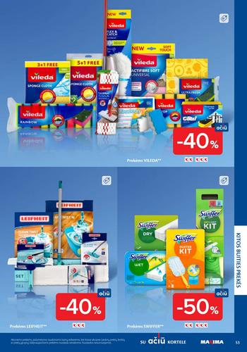 MAXIMA akcijų leidinys "Švaros mugė" nuo kovo 5 d.