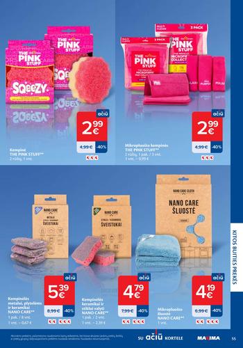 MAXIMA akcijų leidinys "Švaros mugė" nuo kovo 5 d.