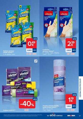 MAXIMA akcijų leidinys "Švaros mugė" nuo kovo 5 d.