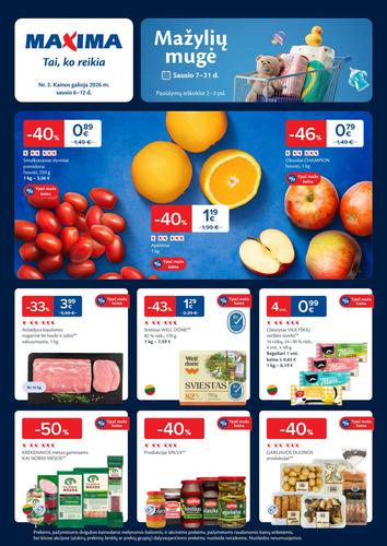 MAXIMA akcijų leidinys Nr. 2 nuo sausio 6 d.