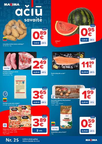 MAXIMA akcijų leidinys Nr. 25 nuo birželio 16 d.