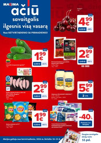 MAXIMA akcijų leidinys Nr. 25 nuo birželio 16 d.