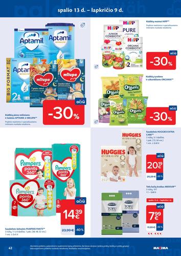 MAXIMA akcijų leidinys Nr. 42 nuo spalio 13 d.