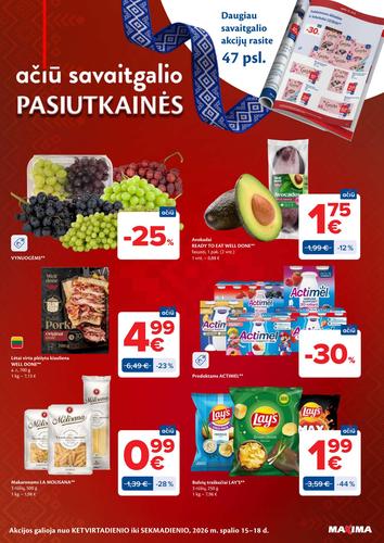 MAXIMA akcijų leidinys Nr. 42 nuo spalio 13 d.