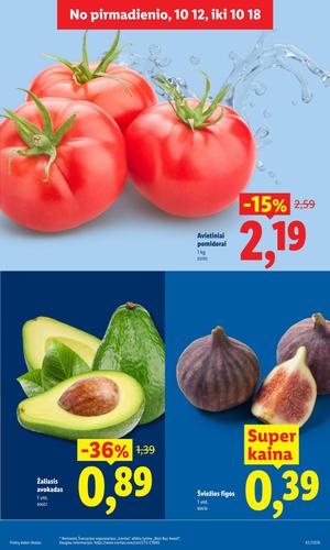 LIDL maisto akcijų leidinys nuo spalio 12 d.