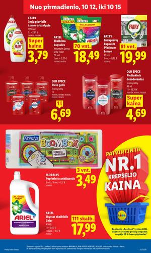 LIDL maisto akcijų leidinys nuo spalio 12 d.