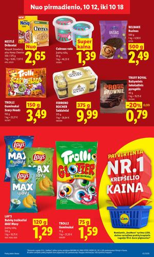 LIDL maisto akcijų leidinys nuo spalio 12 d.