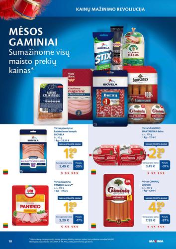 MAXIMA akcijų leidinys "Kainų mažinimo revoliucija" nuo kovo 3 d.