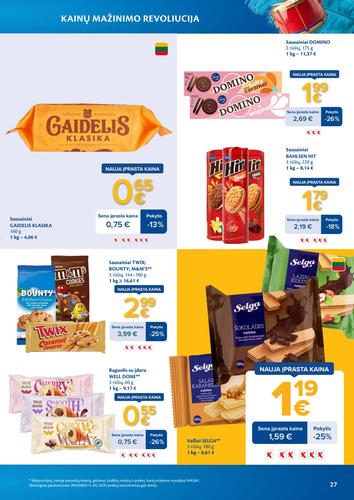 MAXIMA akcijų leidinys "Kainų mažinimo revoliucija" nuo kovo 3 d.