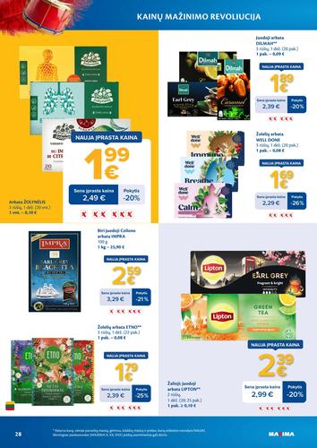 MAXIMA akcijų leidinys "Kainų mažinimo revoliucija" nuo kovo 3 d.