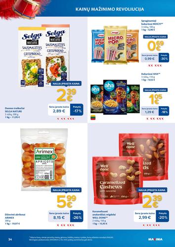 MAXIMA akcijų leidinys "Kainų mažinimo revoliucija" nuo kovo 3 d.