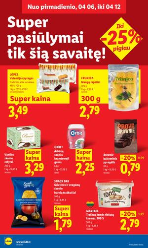 LIDL maisto akcijų leidinys nuo balandžio 6 d.