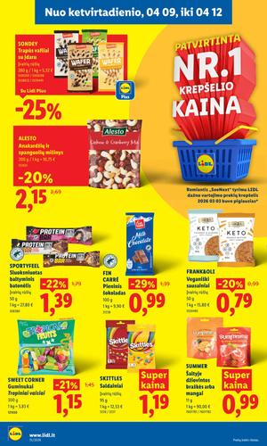 LIDL maisto akcijų leidinys nuo balandžio 6 d.
