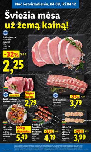 LIDL maisto akcijų leidinys nuo balandžio 6 d.