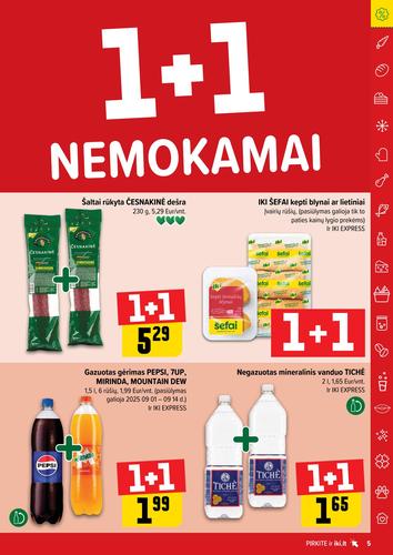 IKI akcijų leidinys "Daugiau yra pigiau Nr. 36" nuo rugsėjo 1 d.