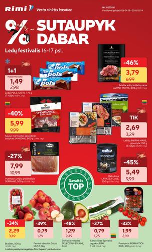 RIMI akcijų leidinys Nr. 18 nuo balandžio 28 d.