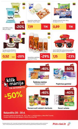RIMI akcijų leidinys Nr. 18 nuo balandžio 28 d.