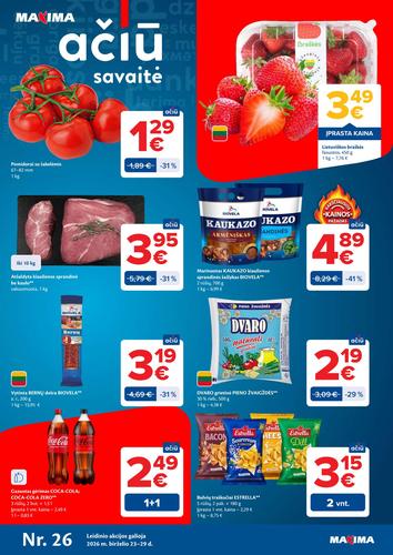 MAXIMA akcijų leidinys Nr. 26 nuo birželio 23 d.