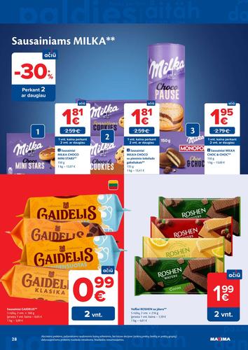 MAXIMA akcijų leidinys Nr. 26 nuo birželio 23 d.