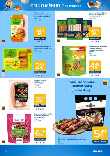 MAXIMA akcijų leidinys "AČIŪ savaitinis  Nr. 20" nuo gegužės 12 d.