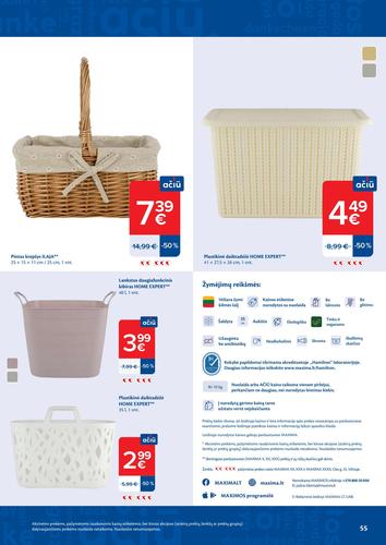 MAXIMA akcijų leidinys "AČIŪ savaitinis  Nr. 20" nuo gegužės 12 d.